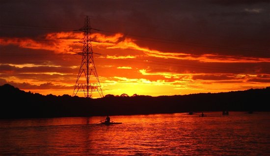 Sunset at Tyne in September 2014