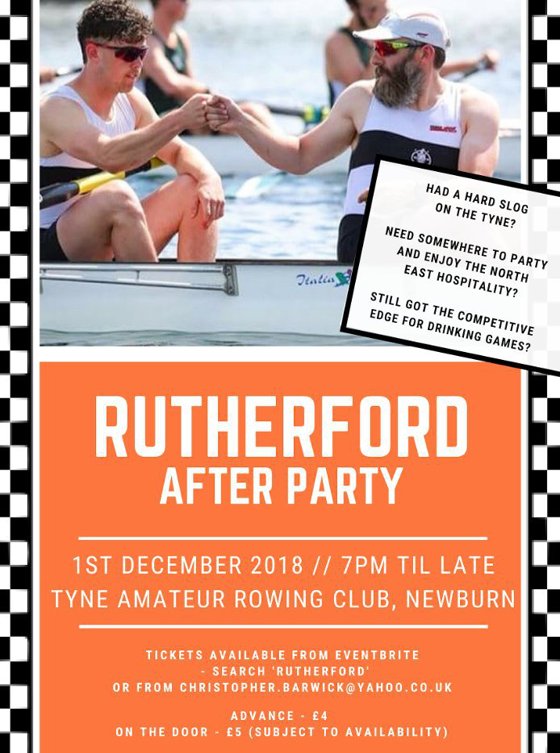 Poster for after race party