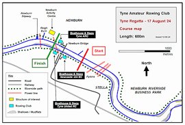 tyne regatta 24 course map issued 12-08-24 400 pix